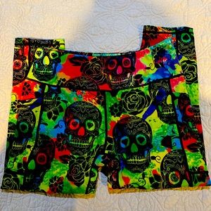 CVG capris length tie dye leggings